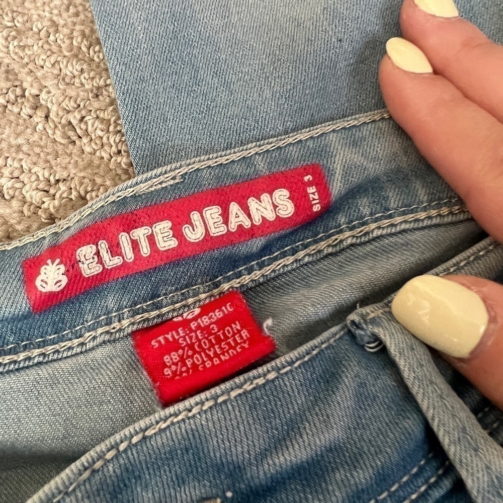 ELITE JEANS - Size 3 light wash - Picture 3 of 5